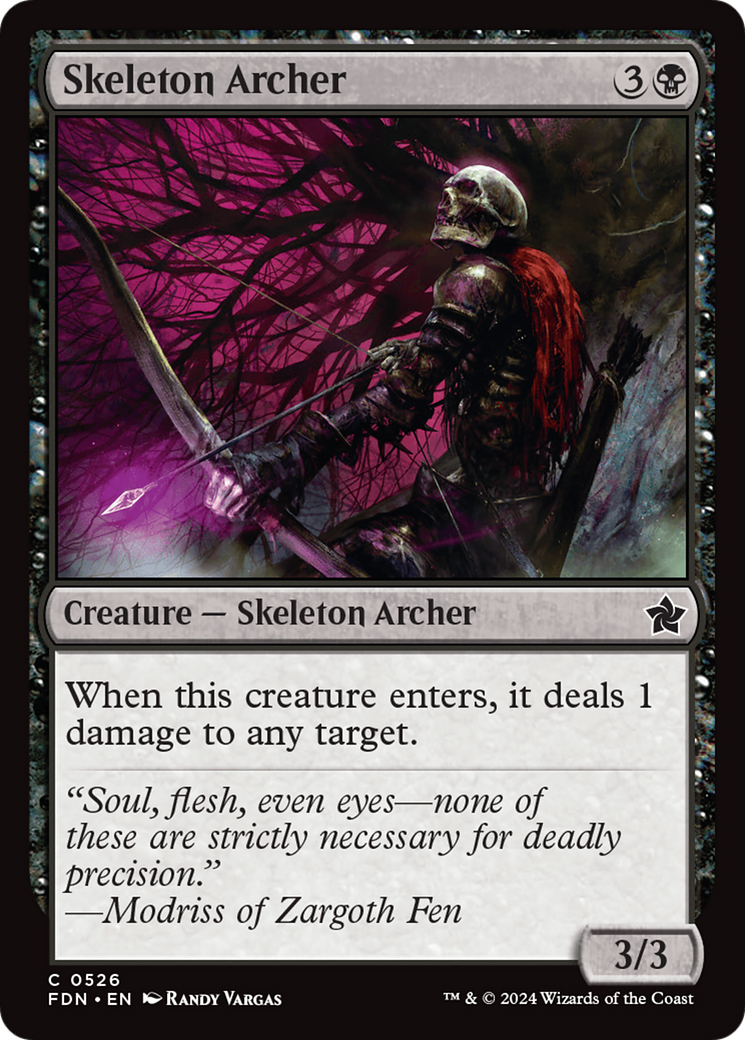 Skeleton Archer [Foundations] | Jomio and Rueliete's Cards and Comics