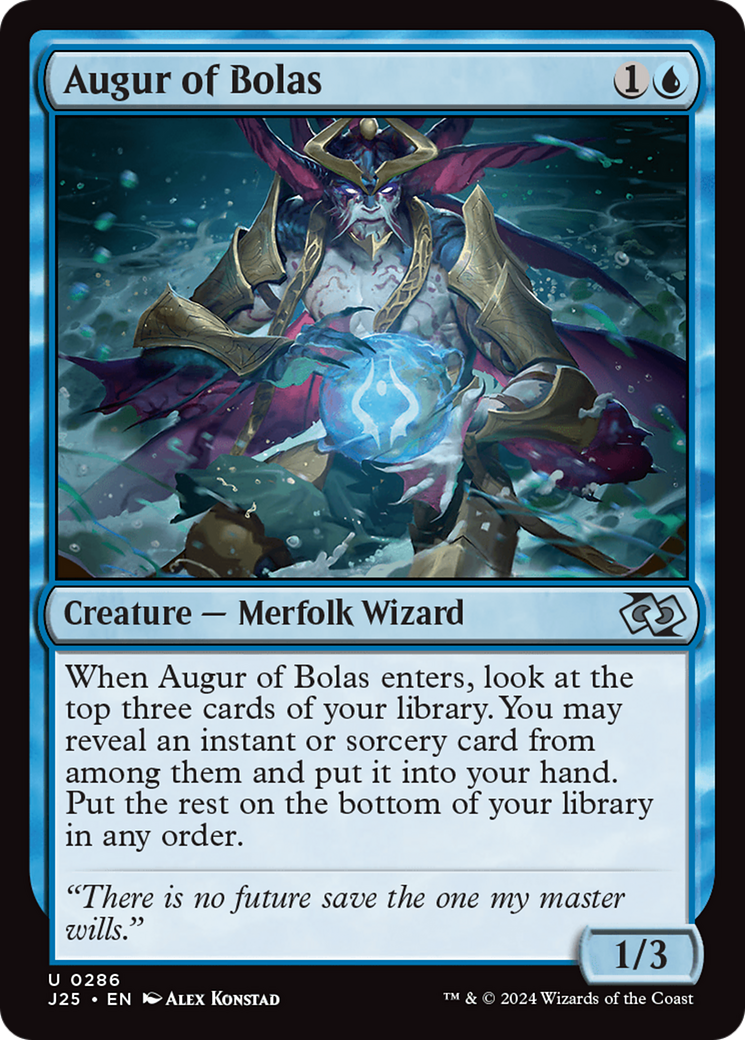 Augur of Bolas [Foundations Jumpstart] | Jomio and Rueliete's Cards and Comics