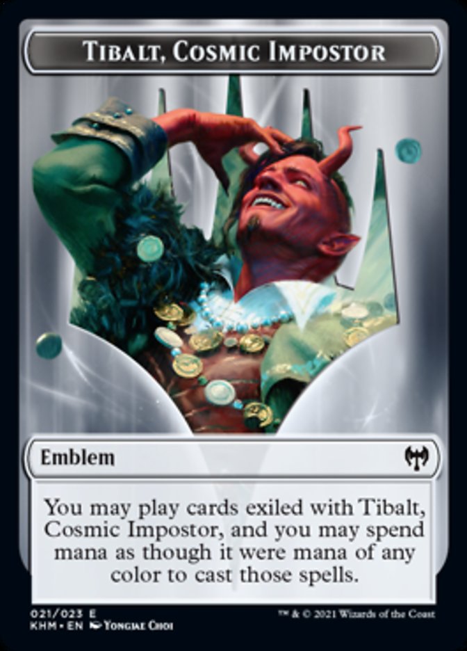 Tibalt, Cosmic Impostor Emblem [Kaldheim Tokens] | Jomio and Rueliete's Cards and Comics