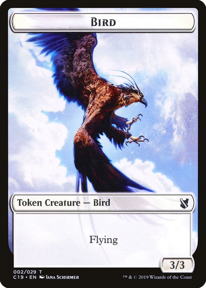Bird Token (002/029) [Commander 2019 Tokens] | Jomio and Rueliete's Cards and Comics