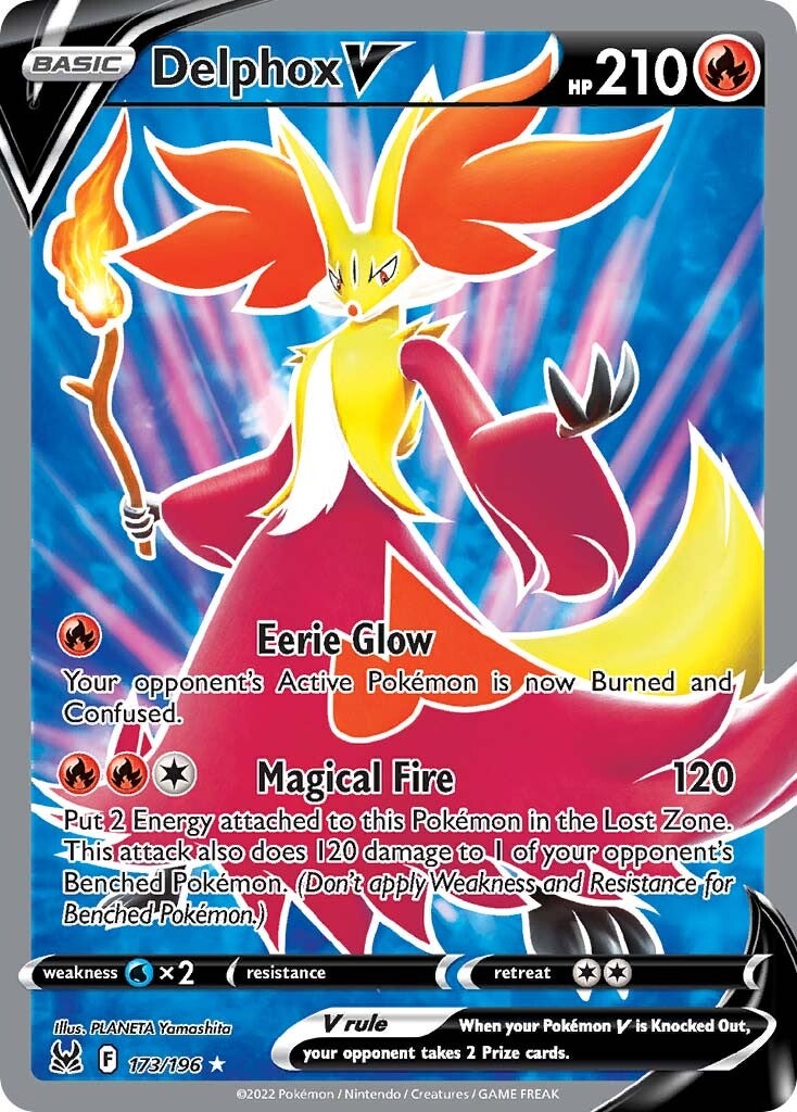 Delphox V (173/196) [Sword & Shield: Lost Origin] | Jomio and Rueliete's Cards and Comics