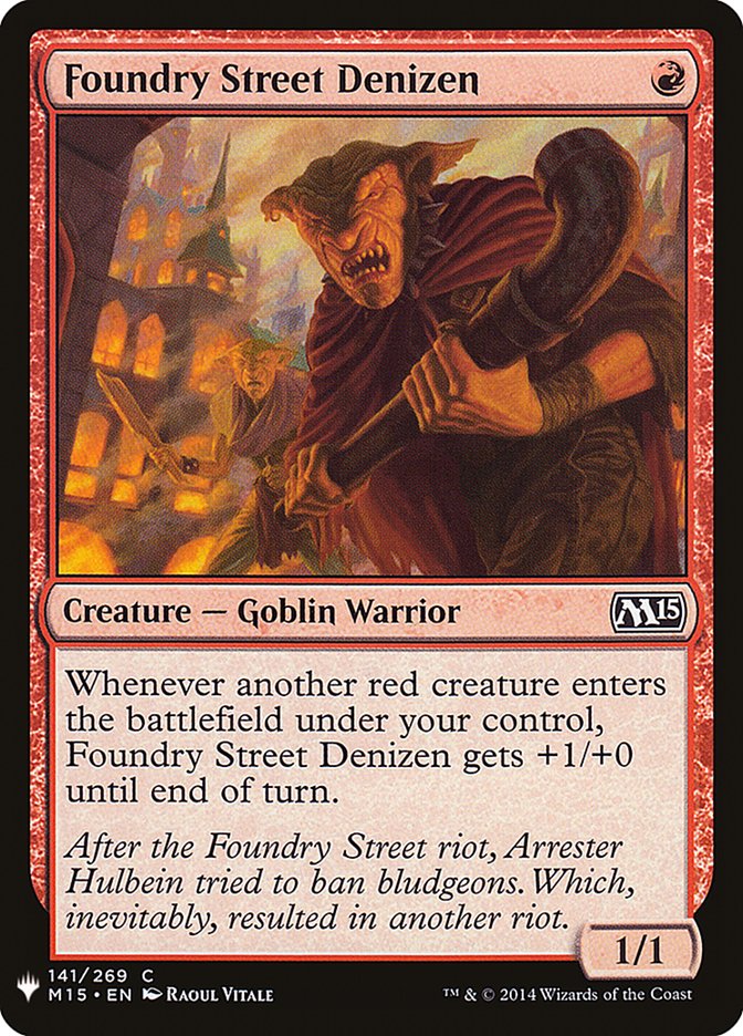 Foundry Street Denizen [Mystery Booster] | Jomio and Rueliete's Cards and Comics