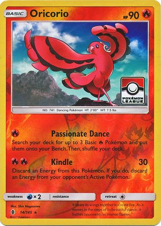 Oricorio (14/145) (League Promo) [Sun & Moon: Guardians Rising] | Jomio and Rueliete's Cards and Comics