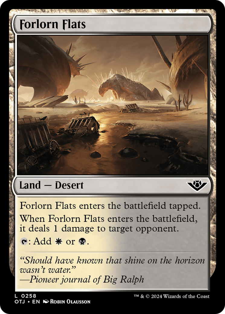 Forlorn Flats [Outlaws of Thunder Junction] | Jomio and Rueliete's Cards and Comics