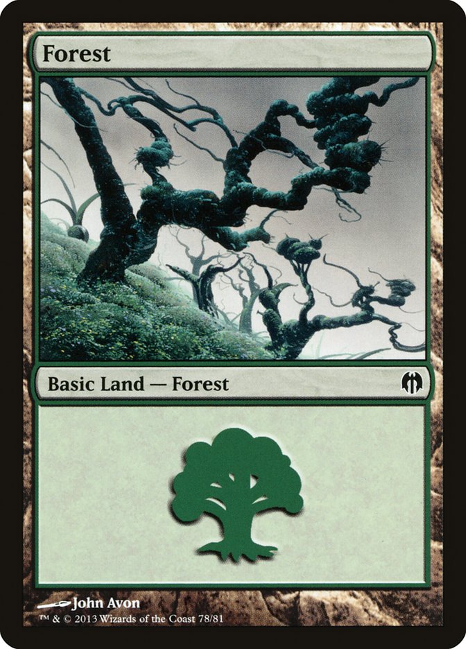 Forest (78) [Duel Decks: Heroes vs. Monsters] | Jomio and Rueliete's Cards and Comics