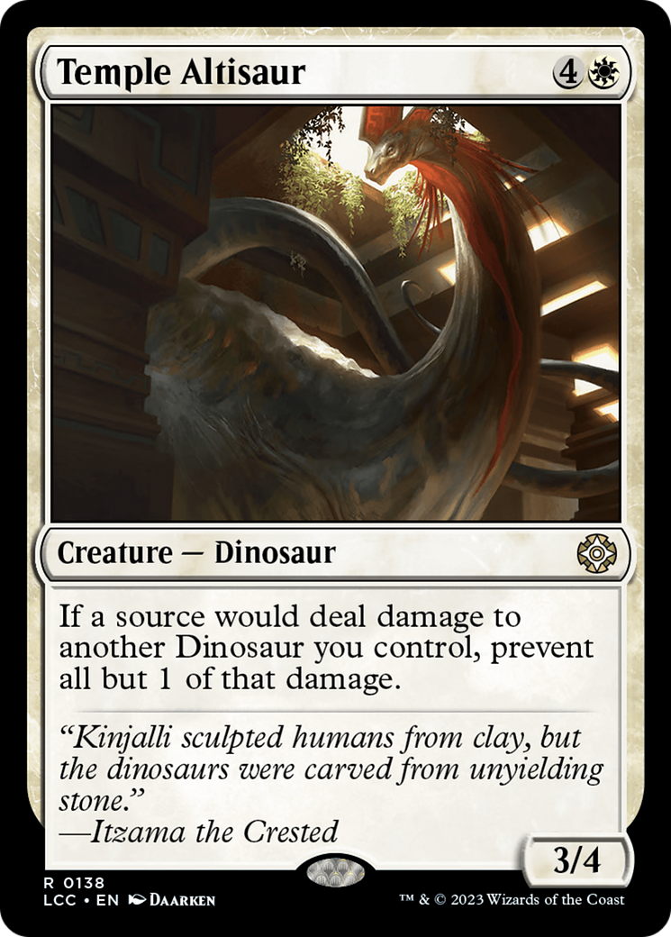 Temple Altisaur [The Lost Caverns of Ixalan Commander] | Jomio and Rueliete's Cards and Comics