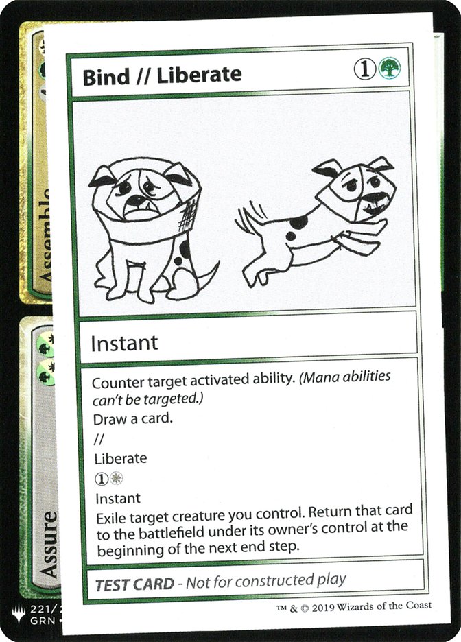 Bind // Liberate [Mystery Booster Playtest Cards] | Jomio and Rueliete's Cards and Comics