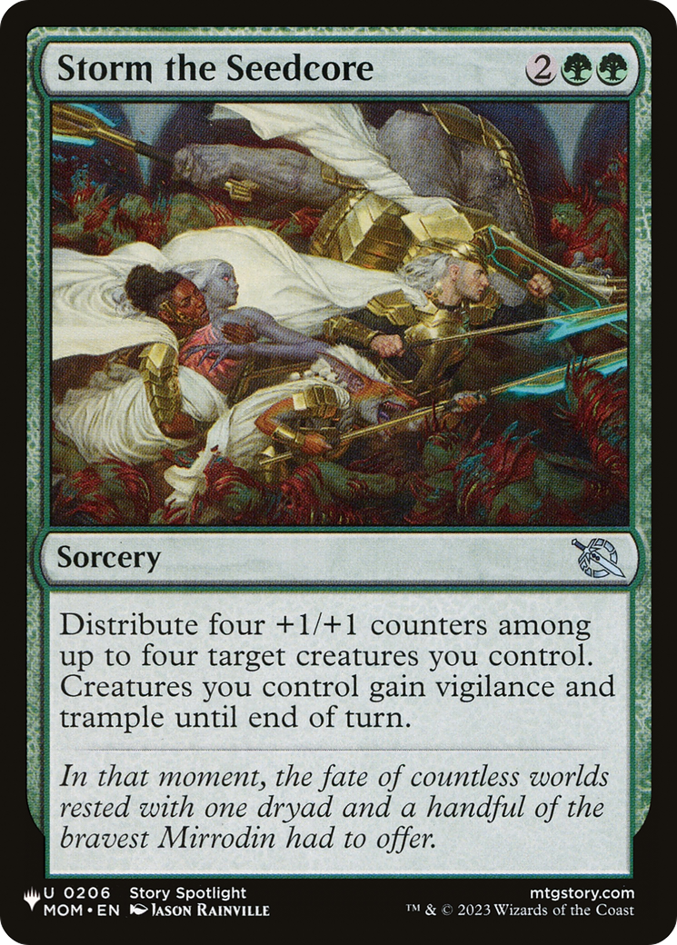 Storm the Seedcore [The List] | Jomio and Rueliete's Cards and Comics