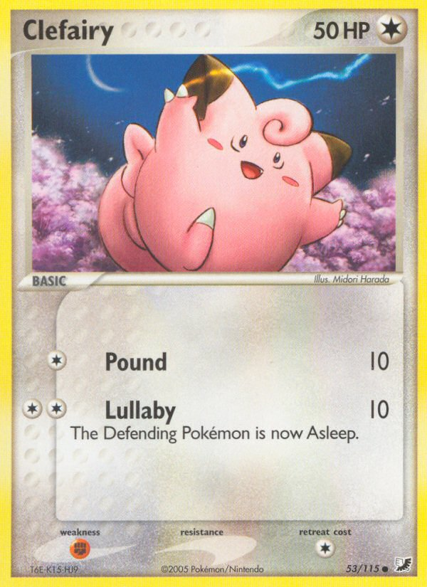Clefairy (53/115) [EX: Unseen Forces] | Jomio and Rueliete's Cards and Comics