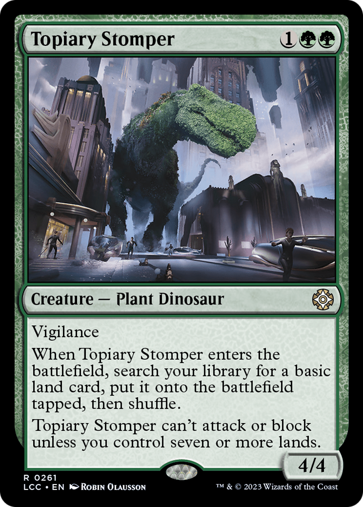 Topiary Stomper [The Lost Caverns of Ixalan Commander] | Jomio and Rueliete's Cards and Comics