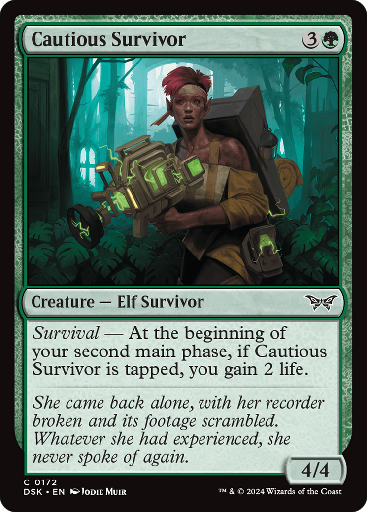 Cautious Survivor [Duskmourn: House of Horror] | Jomio and Rueliete's Cards and Comics