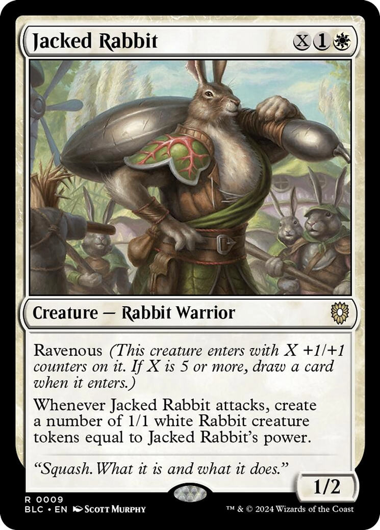 Jacked Rabbit [Bloomburrow Commander] | Jomio and Rueliete's Cards and Comics