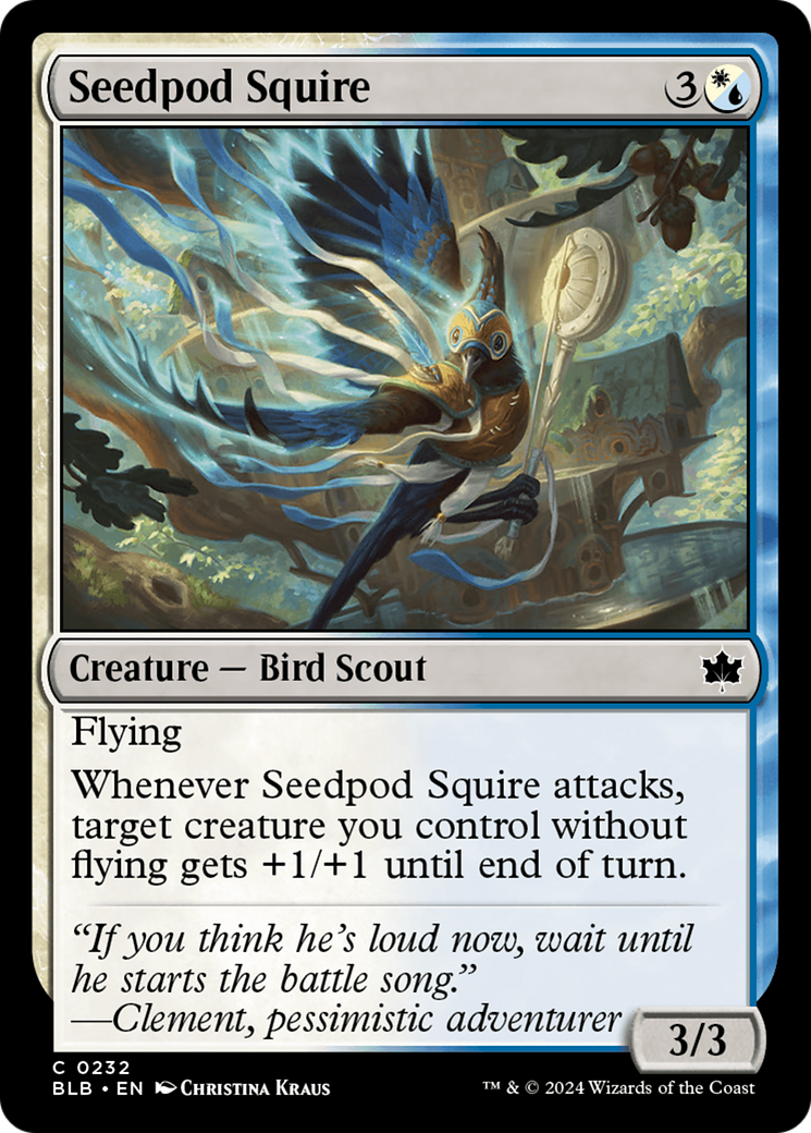 Seedpod Squire [Bloomburrow] | Jomio and Rueliete's Cards and Comics