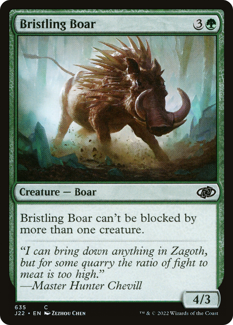 Bristling Boar [Jumpstart 2022] | Jomio and Rueliete's Cards and Comics