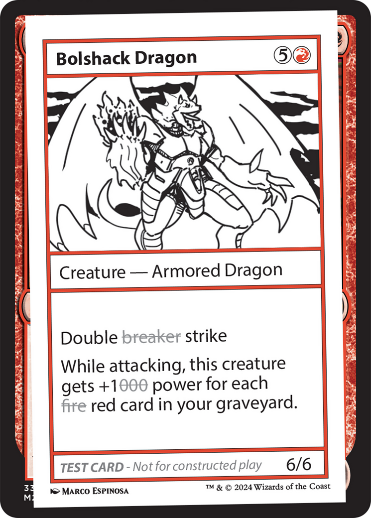 Bolshack Dragon [Mystery Booster 2 Playtest Cards] | Jomio and Rueliete's Cards and Comics