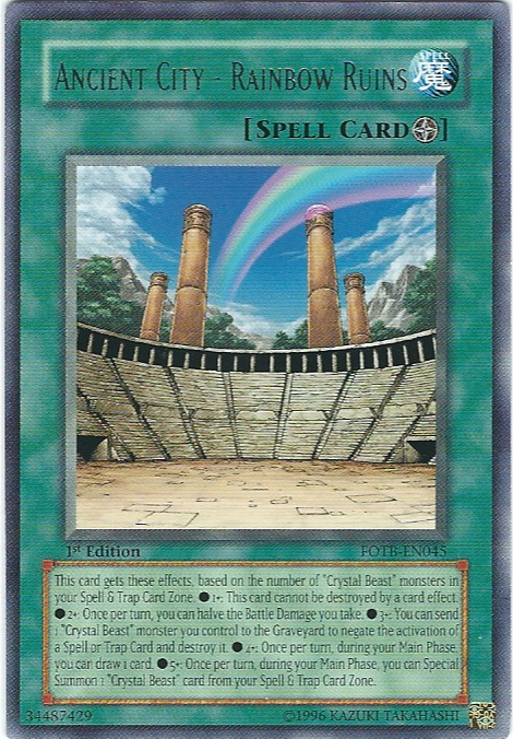 Ancient City - Rainbow Ruins [FOTB-EN045] Rare | Jomio and Rueliete's Cards and Comics