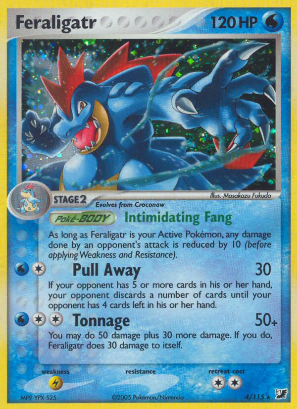 Feraligatr (4/115) [EX: Unseen Forces] | Jomio and Rueliete's Cards and Comics