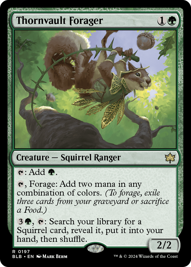 Thornvault Forager [Bloomburrow] | Jomio and Rueliete's Cards and Comics