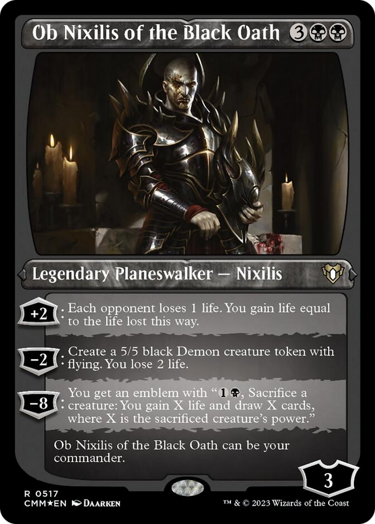 Ob Nixilis of the Black Oath (Foil Etched) [Commander Masters] | Jomio and Rueliete's Cards and Comics