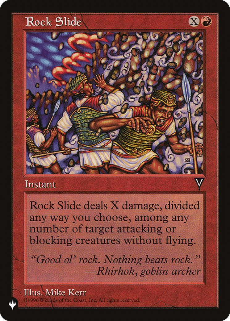 Rock Slide [The List] | Jomio and Rueliete's Cards and Comics