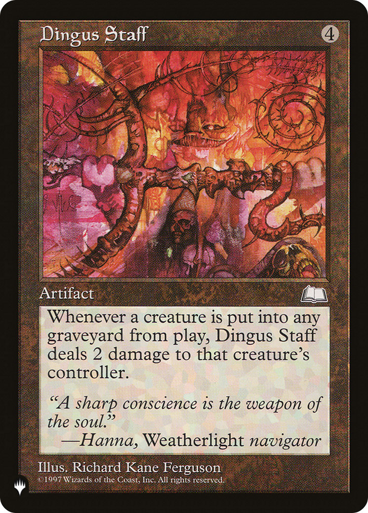 Dingus Staff [The List] | Jomio and Rueliete's Cards and Comics