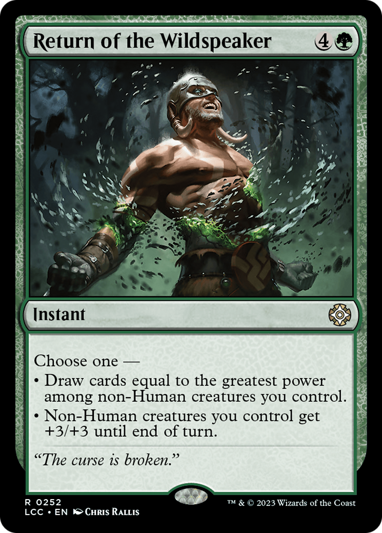 Return of the Wildspeaker [The Lost Caverns of Ixalan Commander] | Jomio and Rueliete's Cards and Comics