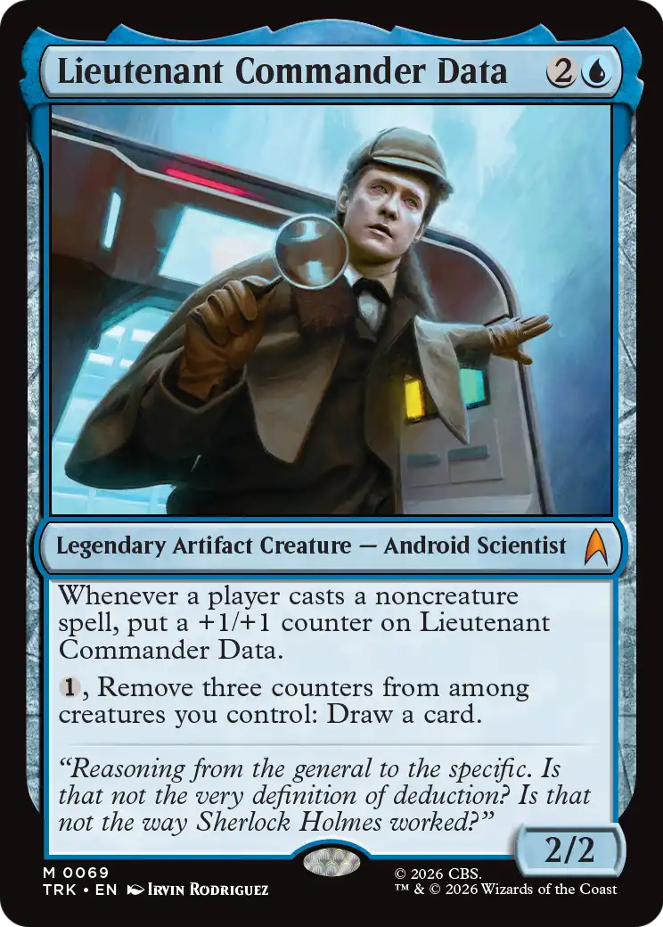 Lieutenant Commander Data [Star Trek] | Jomio and Rueliete's Cards and Comics