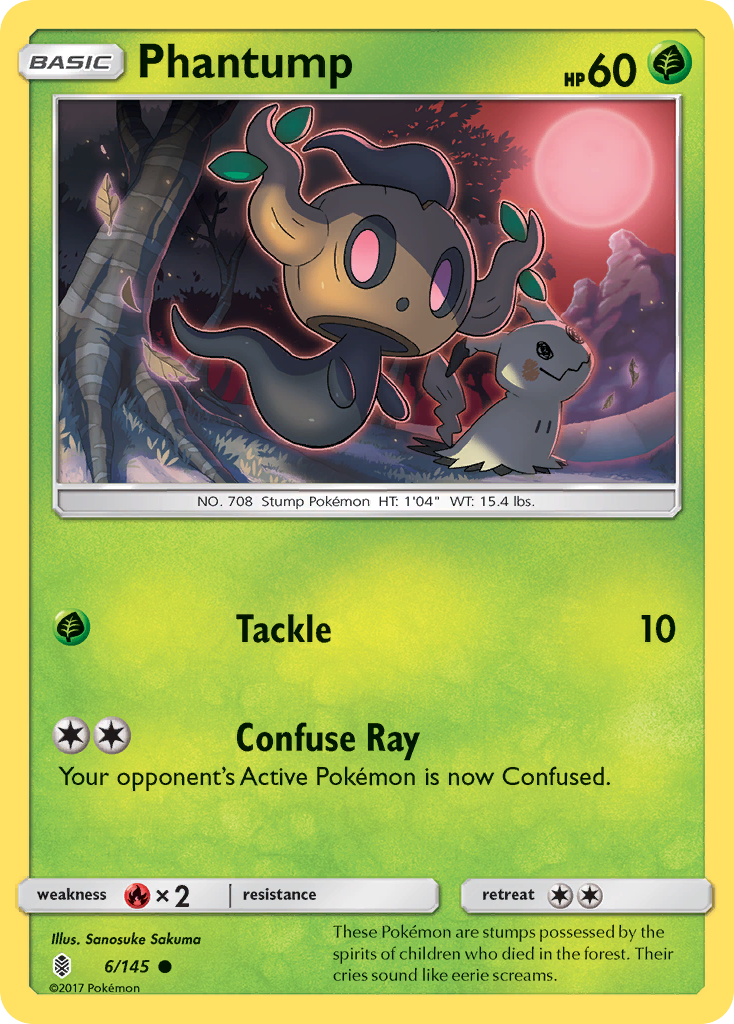 Phantump (6/145) [Sun & Moon: Guardians Rising] | Jomio and Rueliete's Cards and Comics