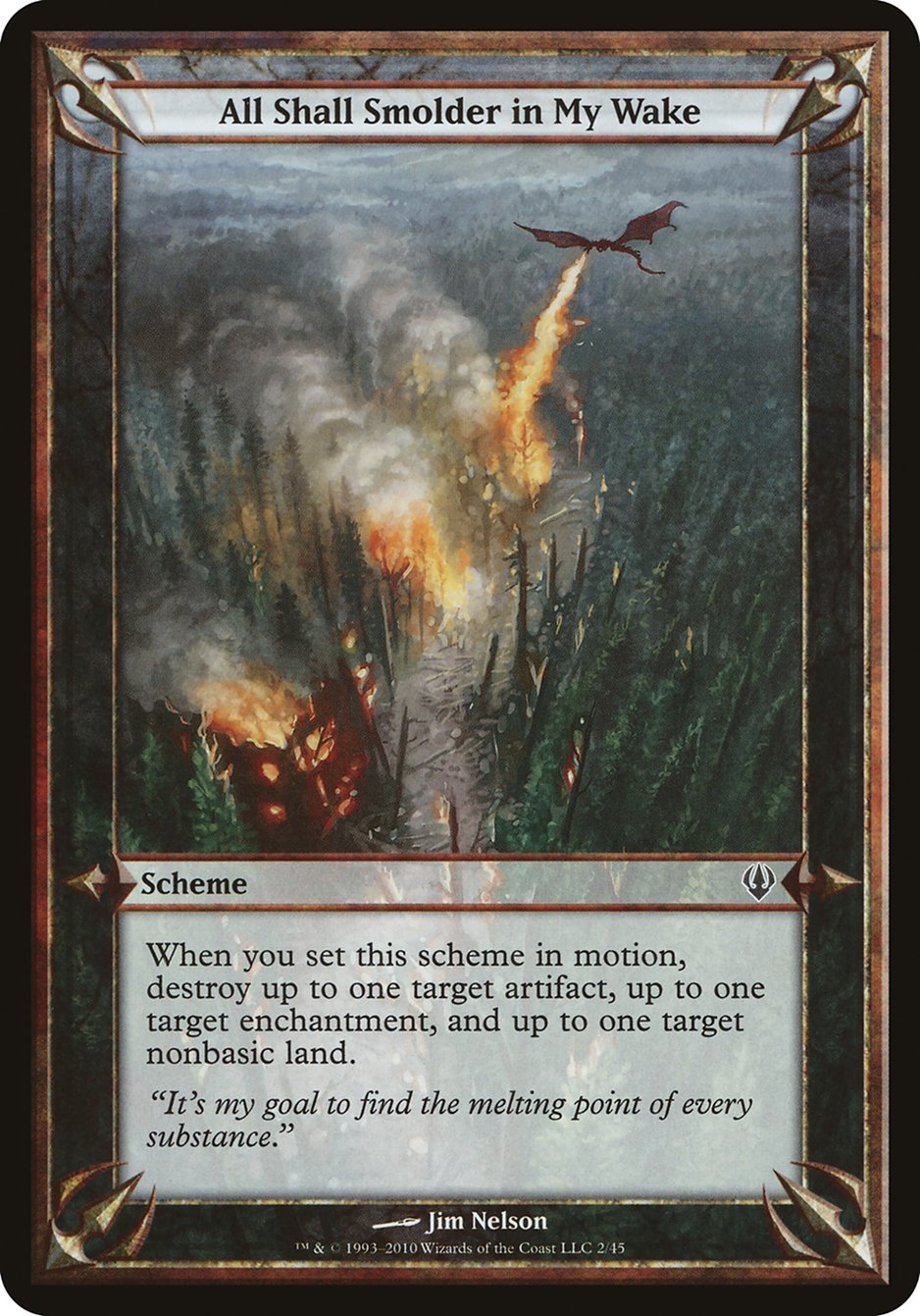 All Shall Smolder in My Wake (Schemes) [Archenemy Schemes] | Jomio and Rueliete's Cards and Comics
