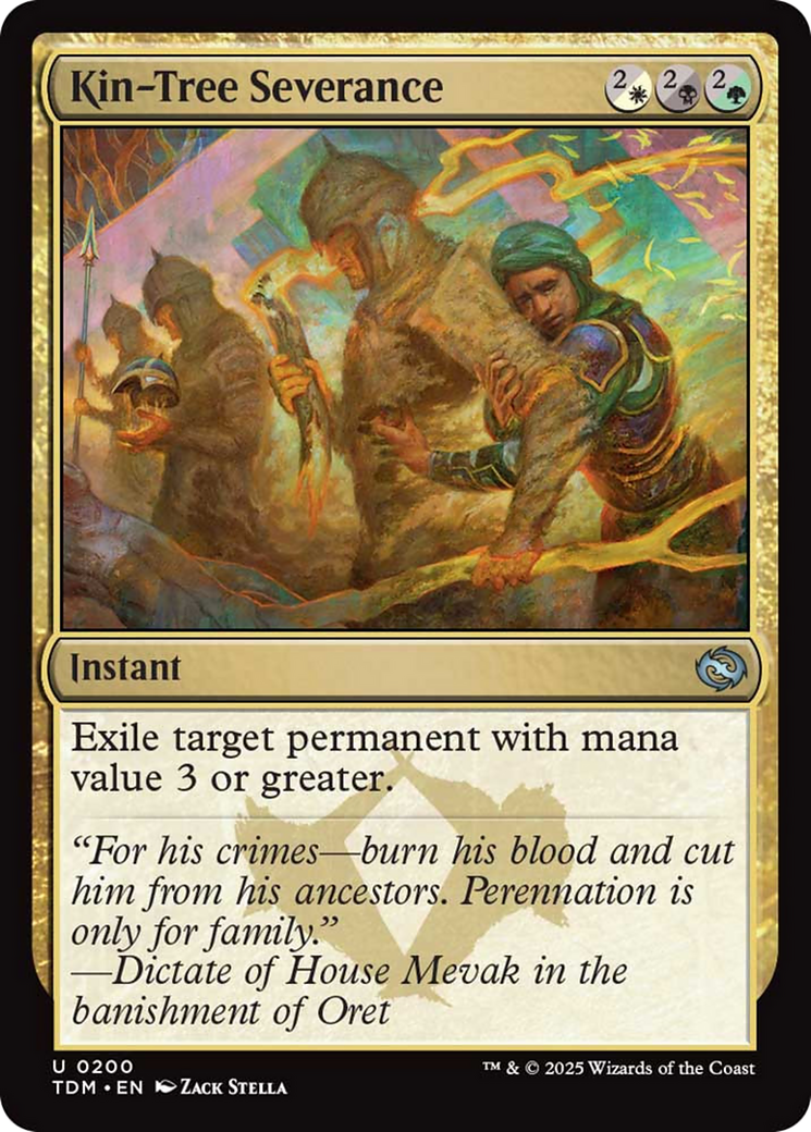 Kin-Tree Severance [Tarkir: Dragonstorm] | Jomio and Rueliete's Cards and Comics