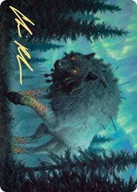 Sarulf, Realm Eater Art Card (Gold-Stamped Signature) [Kaldheim Art Series] | Jomio and Rueliete's Cards and Comics
