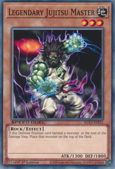 Legendary Jujitsu Master [SGX3-ENI15] Common | Jomio and Rueliete's Cards and Comics