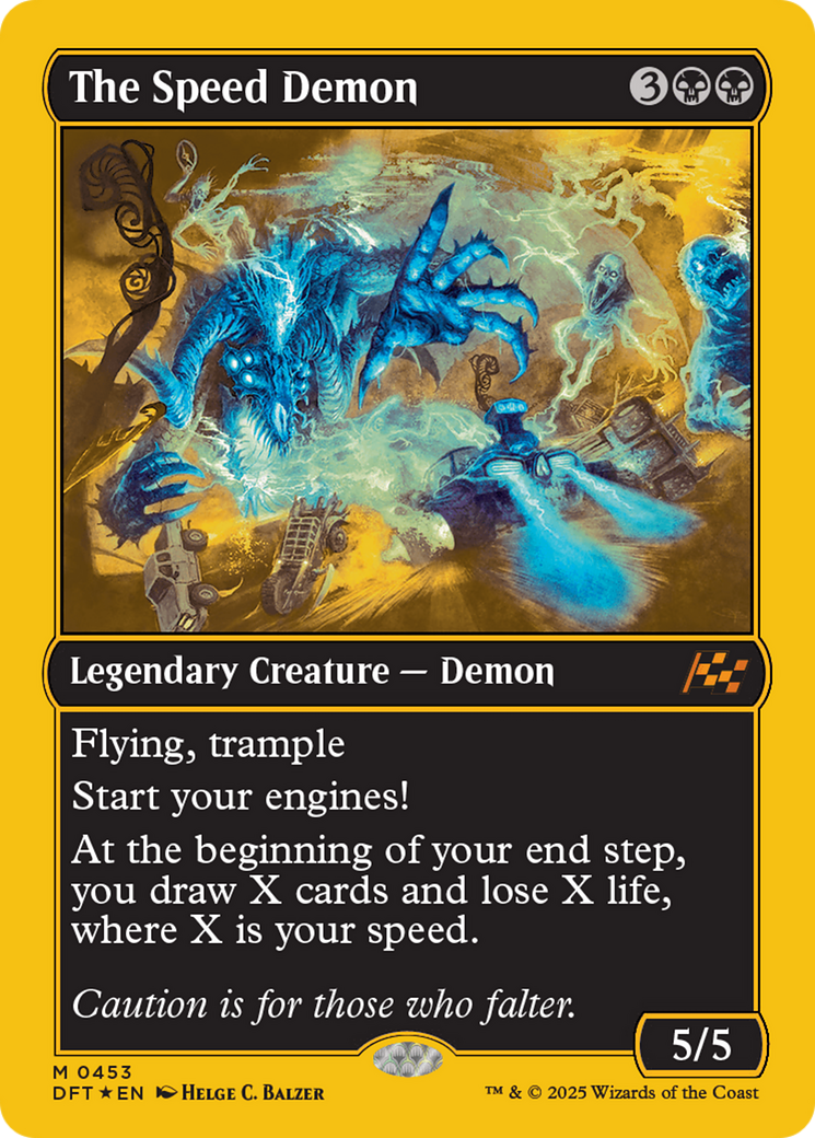 The Speed Demon (First-Place Foil) [Aetherdrift] | Jomio and Rueliete's Cards and Comics