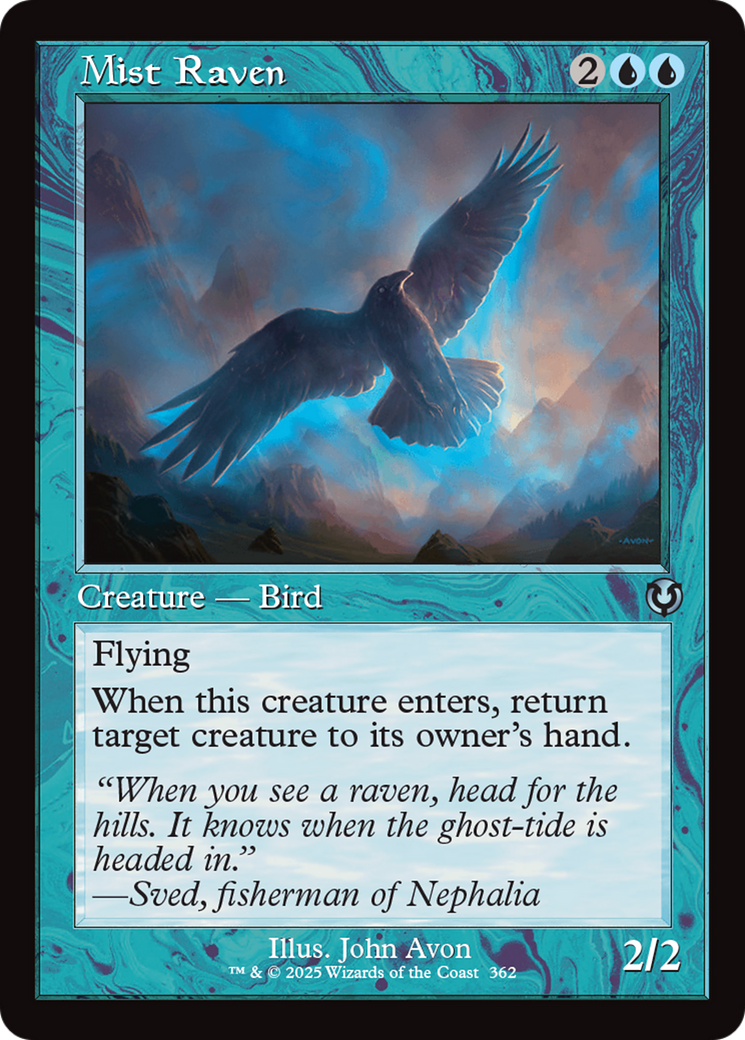 Mist Raven (Retro Frame) [Innistrad Remastered] | Jomio and Rueliete's Cards and Comics