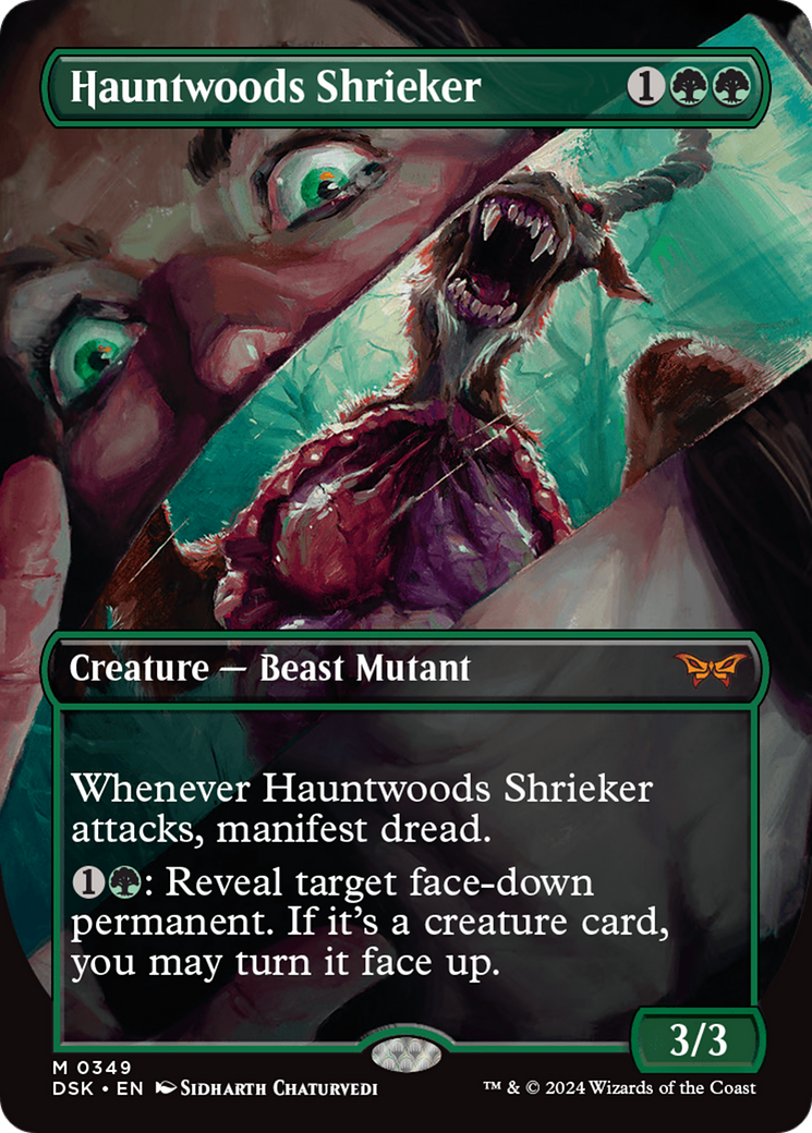 Hauntwoods Shrieker (Borderless) [Duskmourn: House of Horror] | Jomio and Rueliete's Cards and Comics