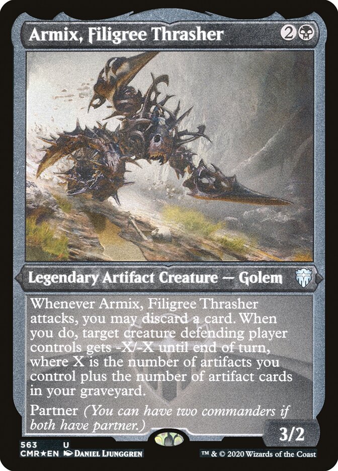 Armix, Filigree Thrasher (Etched) [Commander Legends] | Jomio and Rueliete's Cards and Comics