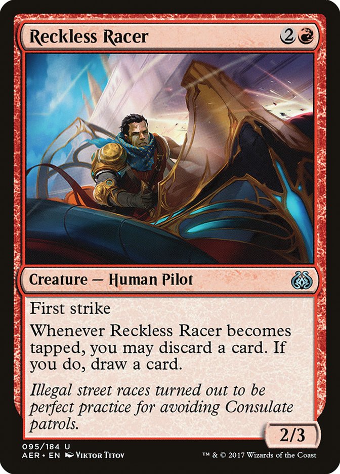 Reckless Racer [Aether Revolt] | Jomio and Rueliete's Cards and Comics