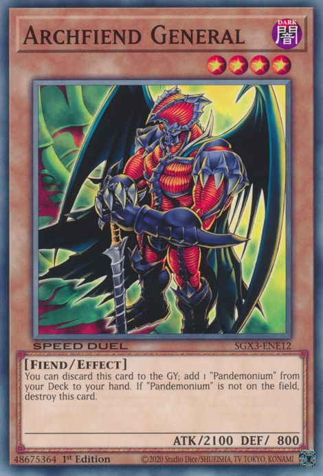 Archfiend General [SGX3-ENE12] Common | Jomio and Rueliete's Cards and Comics