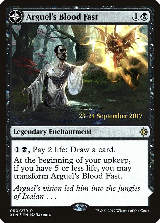 Arguel's Blood Fast // Temple of Aclazotz [Ixalan Prerelease Promos] | Jomio and Rueliete's Cards and Comics