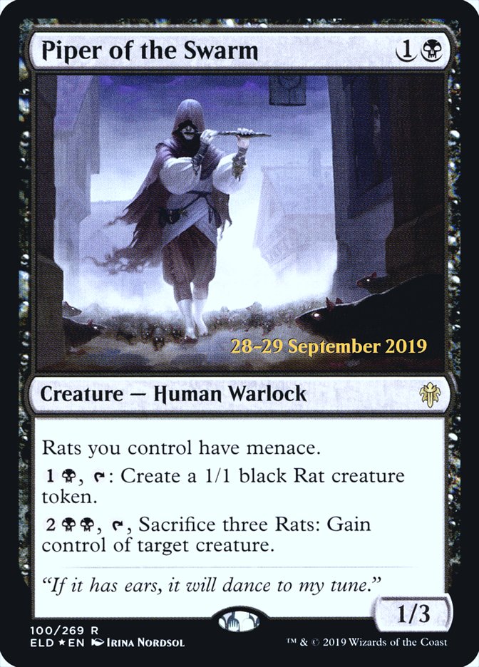 Piper of the Swarm [Throne of Eldraine Prerelease Promos] | Jomio and Rueliete's Cards and Comics