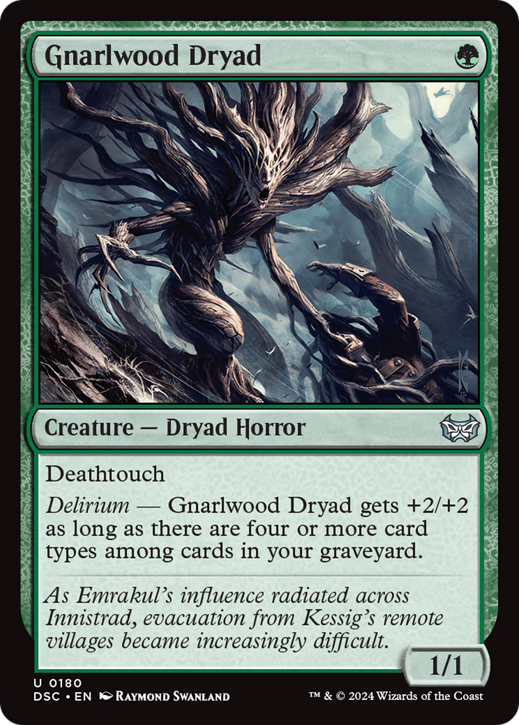 Gnarlwood Dryad [Duskmourn: House of Horror Commander] | Jomio and Rueliete's Cards and Comics