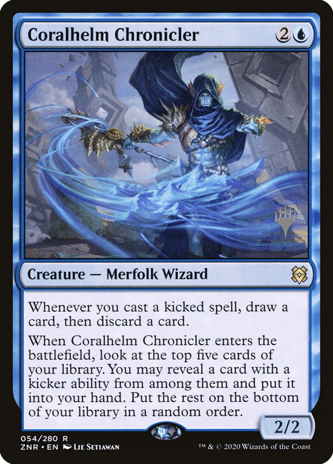 Coralhelm Chronicler (Promo Pack) [Zendikar Rising Promos] | Jomio and Rueliete's Cards and Comics