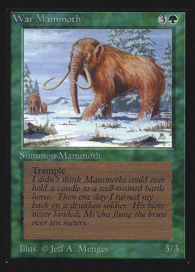 War Mammoth [International Collectors' Edition] | Jomio and Rueliete's Cards and Comics