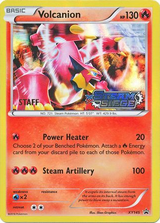 Volcanion (XY145) (Staff) [XY: Black Star Promos] | Jomio and Rueliete's Cards and Comics