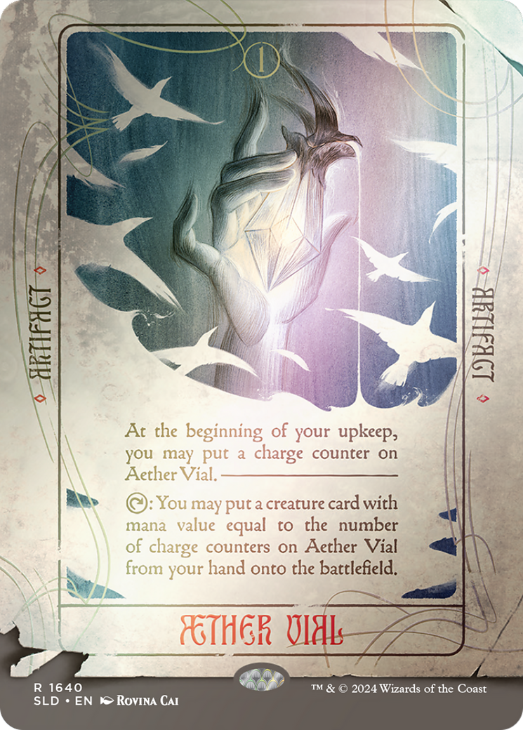 Aether Vial (Rainbow Foil) [Secret Lair Drop Series] | Jomio and Rueliete's Cards and Comics