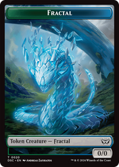 Wurm (0018) // Fractal Double-Sided Token [Duskmourn: House of Horror Commander Tokens] | Jomio and Rueliete's Cards and Comics
