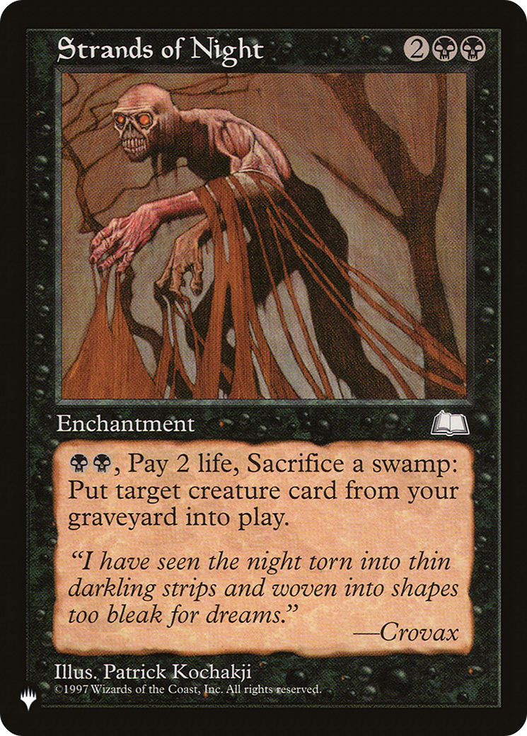 Strands of Night [The List] | Jomio and Rueliete's Cards and Comics