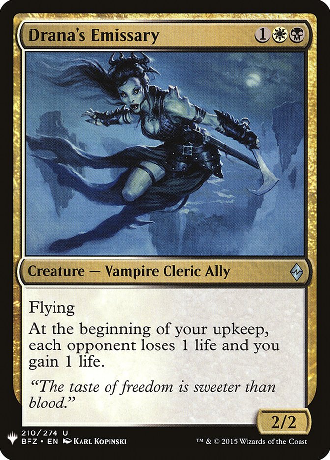 Drana's Emissary [Mystery Booster] | Jomio and Rueliete's Cards and Comics