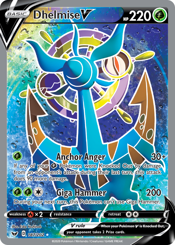 Dhelmise V (187/202) [Sword & Shield: Base Set] | Jomio and Rueliete's Cards and Comics