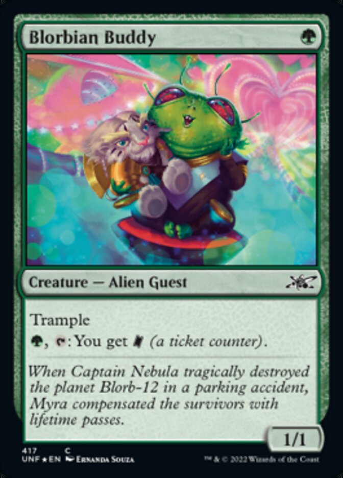 Blorbian Buddy (Galaxy Foil) [Unfinity] | Jomio and Rueliete's Cards and Comics
